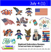 Machine Embroidery Designs - July 4(1) - Threadart.com