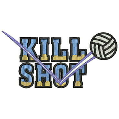 Machine Embroidery Designs - Volleyball(1) - Threadart.com