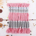 Light Pink Premium Cotton Embroidery Floss - Box of 12 - Six Strand Thread - No. 606 - Threadart.com