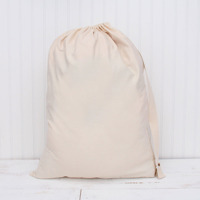 Laundry Bag Duffle Bag Jumbo 25”X35” Drawstring 100% Sturdy Cotton Canvas with Strap - Threadart.com