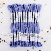 Light Blue Premium Cotton Embroidery Floss - Box of 12 - Six Strand Thread - No. 202 - Threadart.com