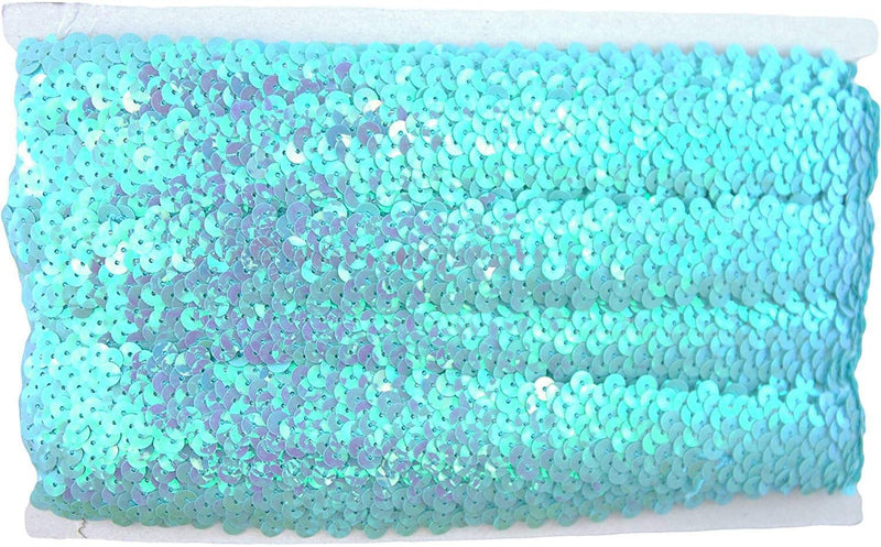 Stretch Sequin Roll - 1in - Light Blue - 10 meters (11 yards) - Threadart.com