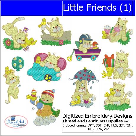 Machine Embroidery Designs - Little Friends(1) - Threadart.com