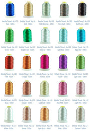 Metallic Thread - No. L63 - Green - 500 Meter Cones - Threadart.com