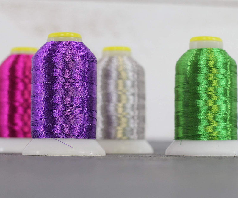 Metallic Thread - No. L14 - Light Brass - 500 Meter Cones - Threadart.com
