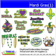 Machine Embroidery Designs - Mardi Gras(1) - Threadart.com
