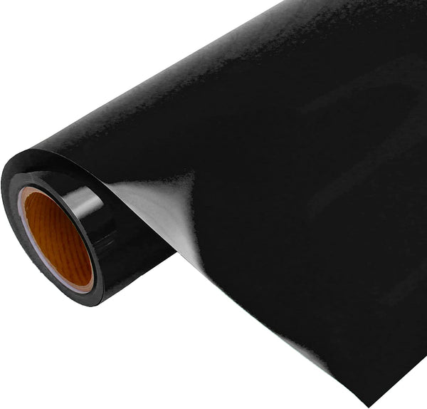 Black Metallic Heat Transfer Vinyl 20" Wide Sold By the Yard - Threadart.com
