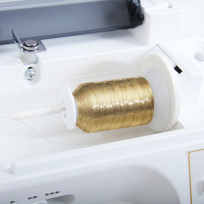 Gold & Silver Metallic Thread - 500M - Cones Embroidery Sewing