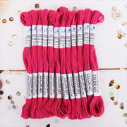 Magenta Premium Cotton Embroidery Floss - Box of 12 - Six Strand Thread - No. 401 - Threadart.com