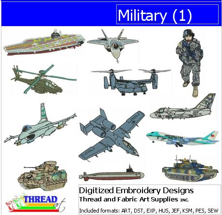 Machine Embroidery Designs - Military(1) - Threadart.com