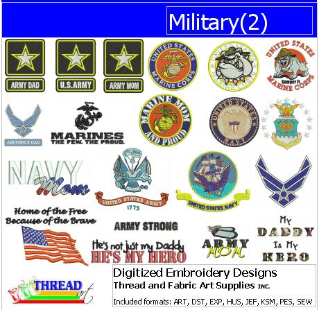 Machine Embroidery Designs - Military(2) - Threadart.com