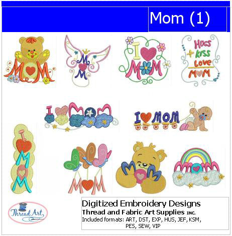 Machine Embroidery Designs - Mom(1) - Threadart.com