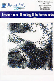 Hot Fix Rhinestones - SS6 - Montana - 1440 stones - Threadart.com