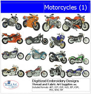 Machine Embroidery Designs - Motorcycles(1) - Threadart.com
