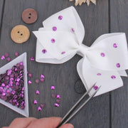 Hot Fix Metallic Rhinestones 3mm Peridot - 10 gross - Threadart.com