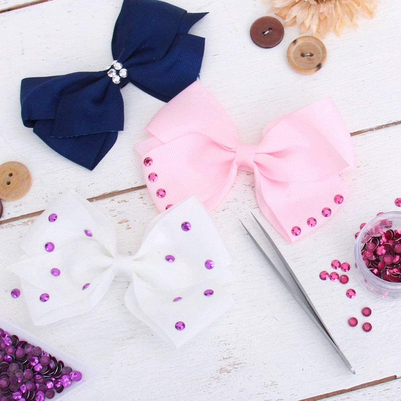 Hot Fix Metallic Rhinestones 2mm Pink - Threadart.com