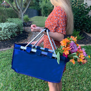 Large Market Tote Basket - Natural - Collapsible - Threadart.com