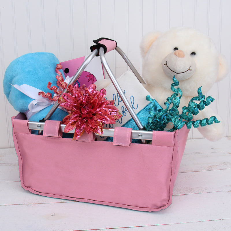 Large Market Tote Basket - Natural - Collapsible - Threadart.com