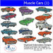Machine Embroidery Designs - Muscle Cars(1) - Threadart.com