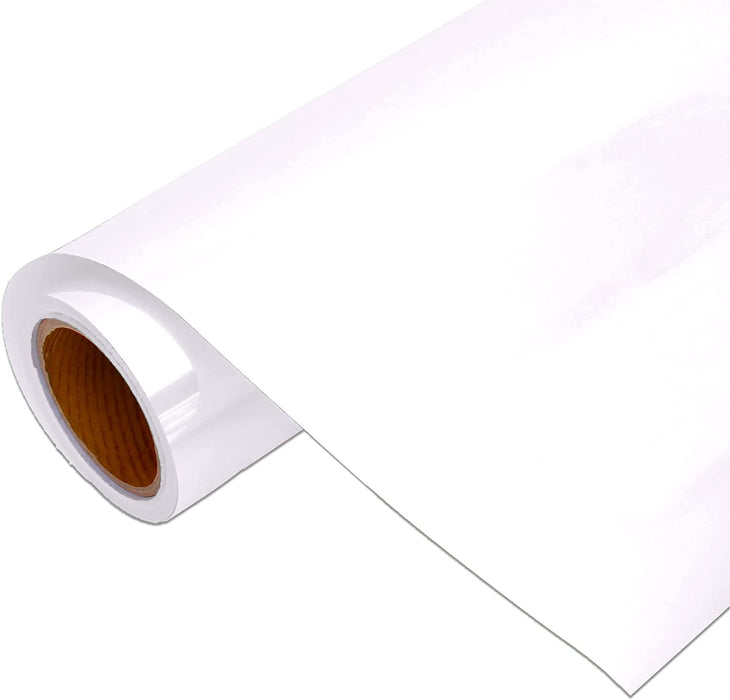 12x30' Vinyl White HTV Roll Heat Transfer Iron-on for T-Shirt Pants  Adhesive