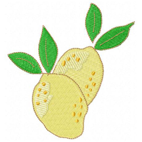 Machine Embroidery Designs - Lemons - Threadart.com