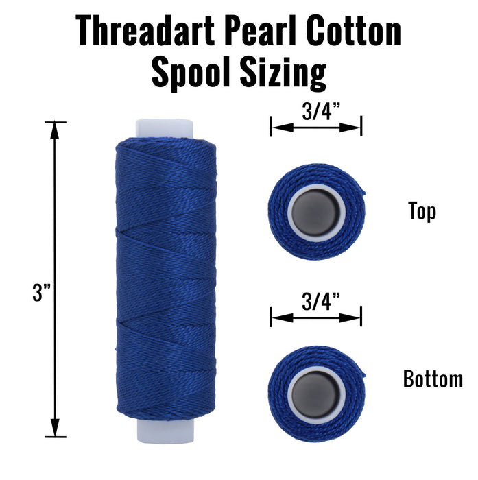 Pearl Cotton Thread Set Ocean Shades 6 Colors - Threadart.com