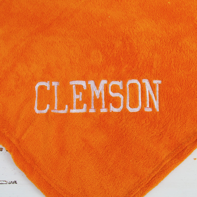 Pack of 3 Plush Fleece Blanket - Orange - Threadart.com