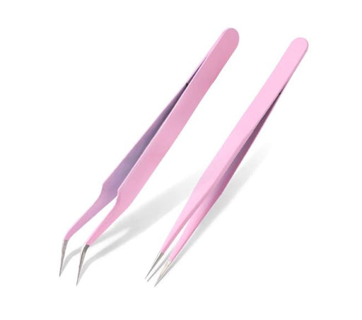 Set of Pink Tweezers - Two Per Pack - Threadart.com
