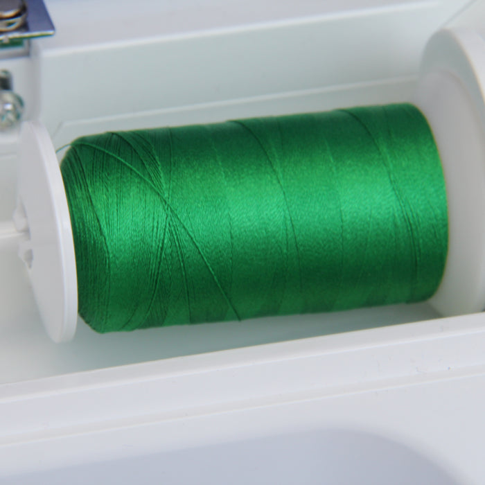 16 Cone Green Color Builder Rayon Thread Set - 1000m Cones - Silky Luxurious Finish - Threadart.com