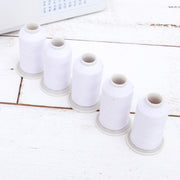 White Sewing Thread Set with Matching Prewound Bobbins - Threadart.com