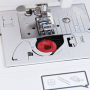 Prewound Sewing Bobbins - 25 Count - White Thread for Sewing Machine With Storage Box - Threadart.com