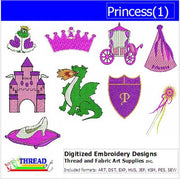 Machine Embroidery Designs - Princess(1) - Threadart.com