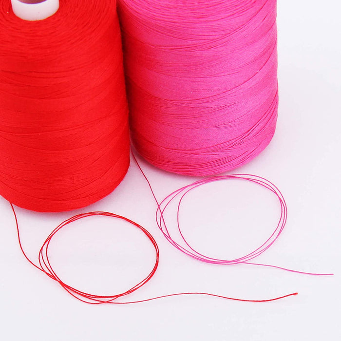 Cotton Quilting Thread - Deep Red - 1000 Meters - 50 Wt. - Threadart.com