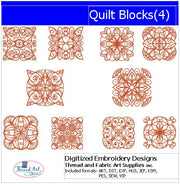 Machine Embroidery Designs - Quilt Blocks(4) - Threadart.com