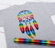 Rainbow Metallic Foil Heat Transfer Vinyl 20" Wide Sold By The Yard - Threadart.com