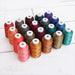20 Colors of Rayon Thread - Dark Colors - Threadart.com
