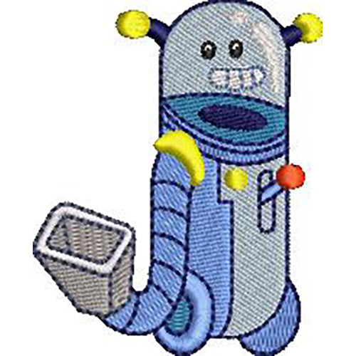 Machine Embroidery Designs - Robot Letters - Threadart.com