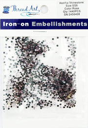 Hot Fix Rhinestones - SS6 - Rose - 1440 stones - Threadart.com