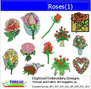 Machine Embroidery Designs - Roses(1) - Threadart.com