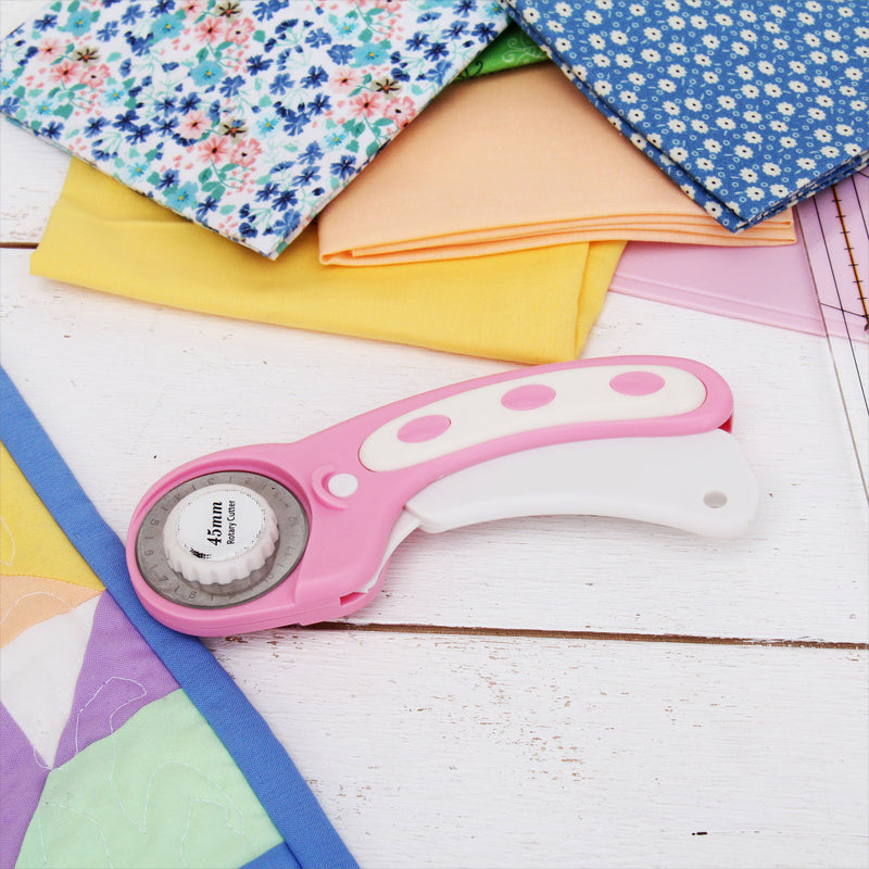 Threadart Premium Rotary Cutting Set - Ergonomic 45mm Cutter, Mat, and Ruler - Threadart.com