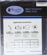 Navy Iron On Vinyl - Heat Transfer Pack of  Sheets - Threadart.com
