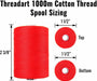Cotton Quilting Thread Set - 10 White Spools - 1000 Meters - Threadart.com