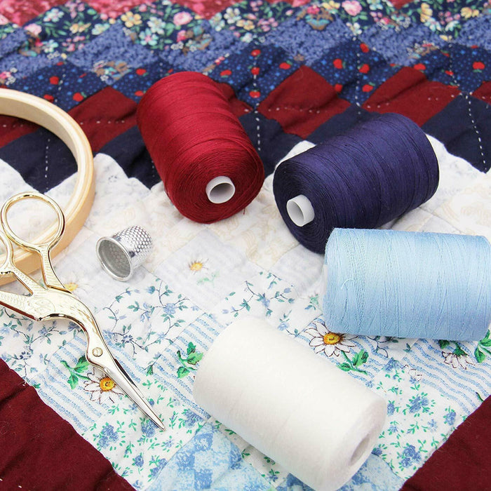 Cotton Quilting Thread Set - 6 Pastel Tones - 1000 Meters - Threadart.com