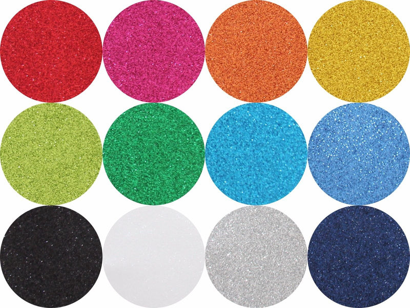 Heat Transfer Vinyl Single Sheets - Glitter Colors - Threadart.com