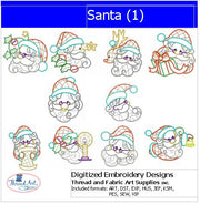 Machine Embroidery Designs - Santa(1) - Threadart.com