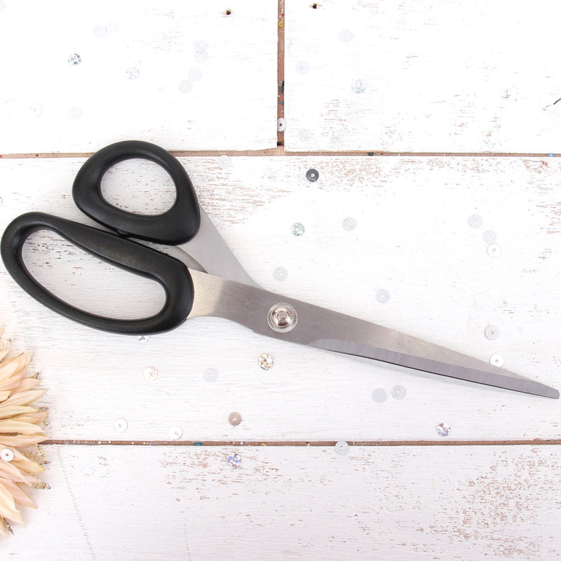 Ergonomic Stainless Steel Fabric Scissors - 10 Inches Long - Threadart.com