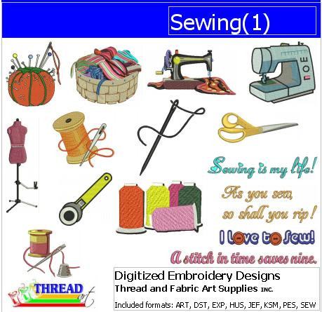 Machine Embroidery Designs - Sewing(1) - Threadart.com