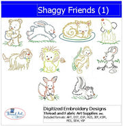 Machine Embroidery Designs - Shaggy Friends(1) - Threadart.com