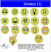 Machine Embroidery Designs - Smileys(1) - Threadart.com