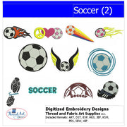 Machine Embroidery Designs - Soccer(2) - Threadart.com